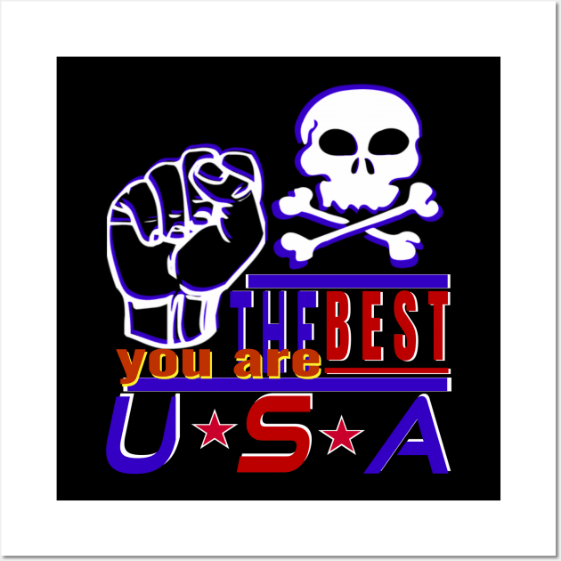 You Are The Best USA Design The Strongest Sea Pirates- Iron Hand Wall Art by Top-you